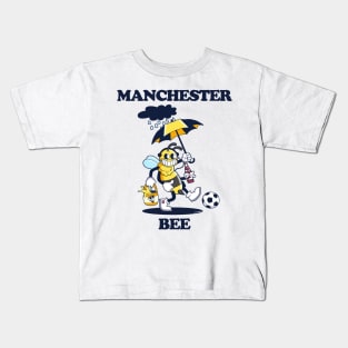 Manchester Bee (1930s rubberhose cartoon character style) Kids T-Shirt